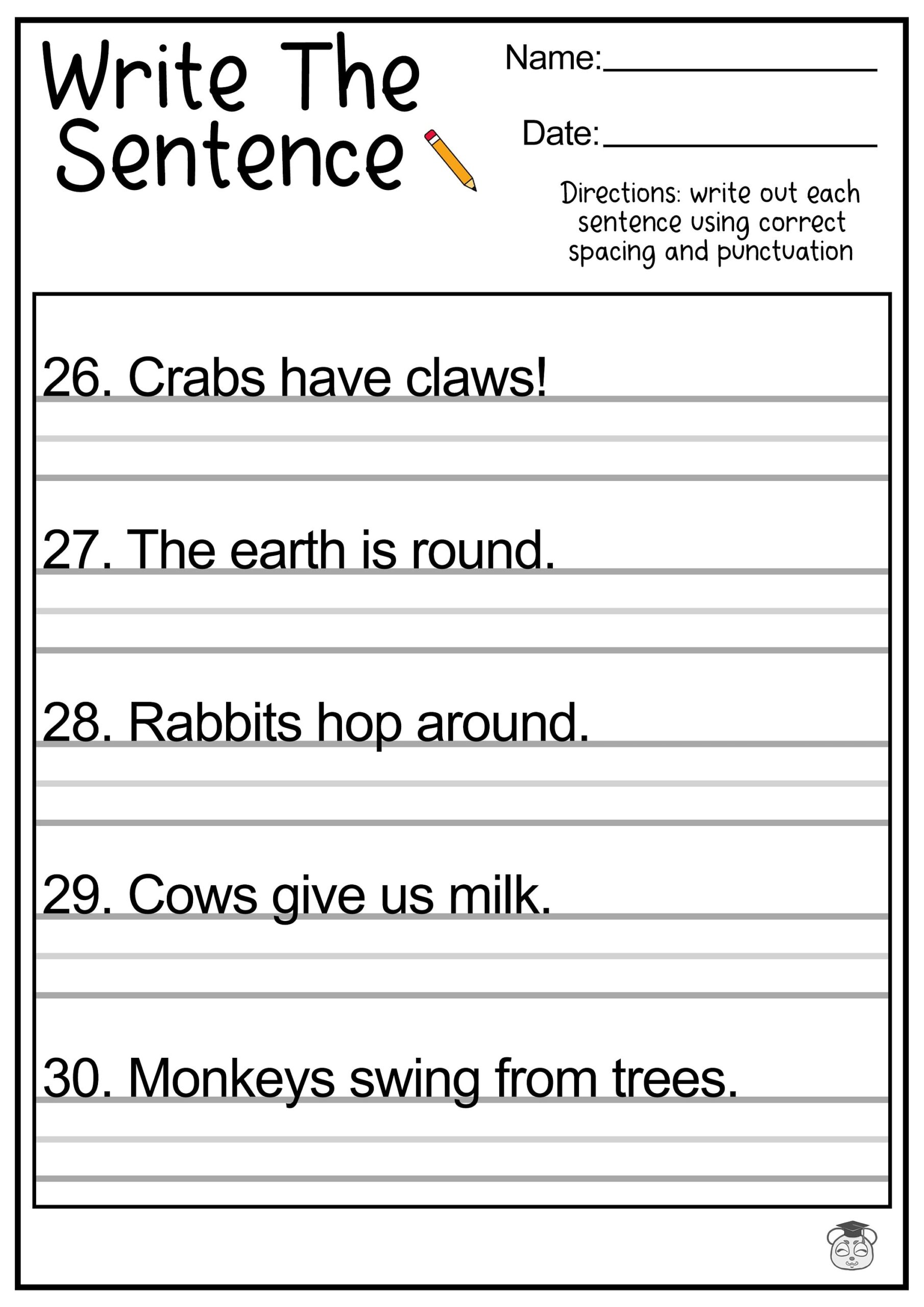 11 Printable Sentence Writing English Worksheets Improve Reading And Writing Skills Ages 4 7 KG1 To Grade 2 Etsy 11 Printable Sentence Writing English Worksheets Improve Reading And Writing Skills Ages 4 7 KG1 To Grade 2 Etsy