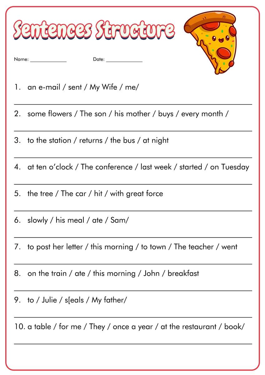 What Kind Of Sentence 4 Sentence Types 7 Worksheets Grades 1 2 Made By Teachers