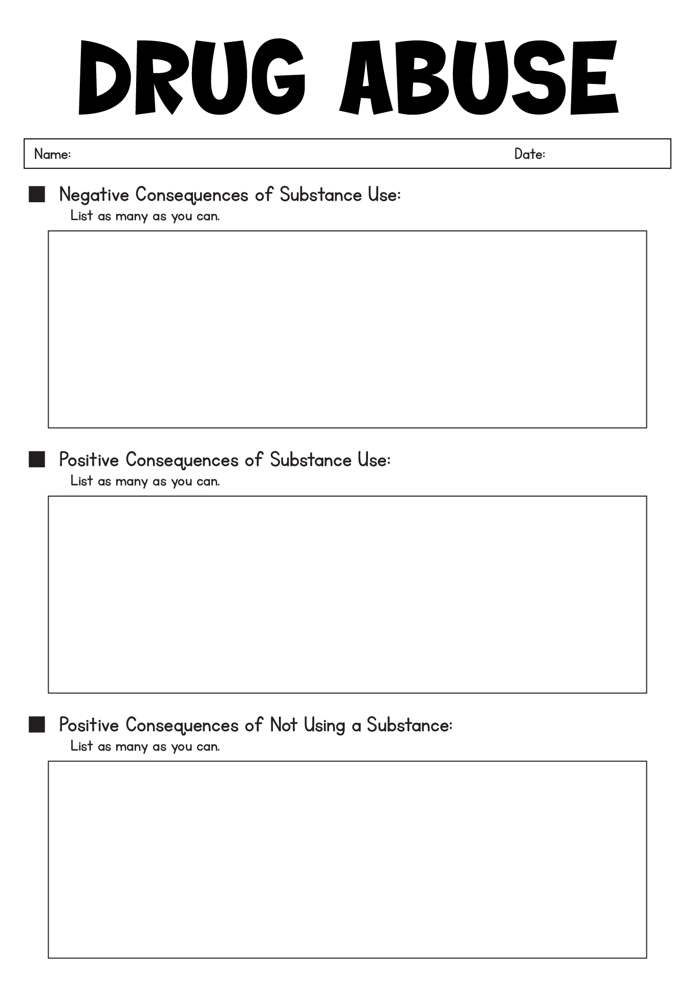 Free Addiction Triggers Worksheet Printable PDF ChoosingTherapy