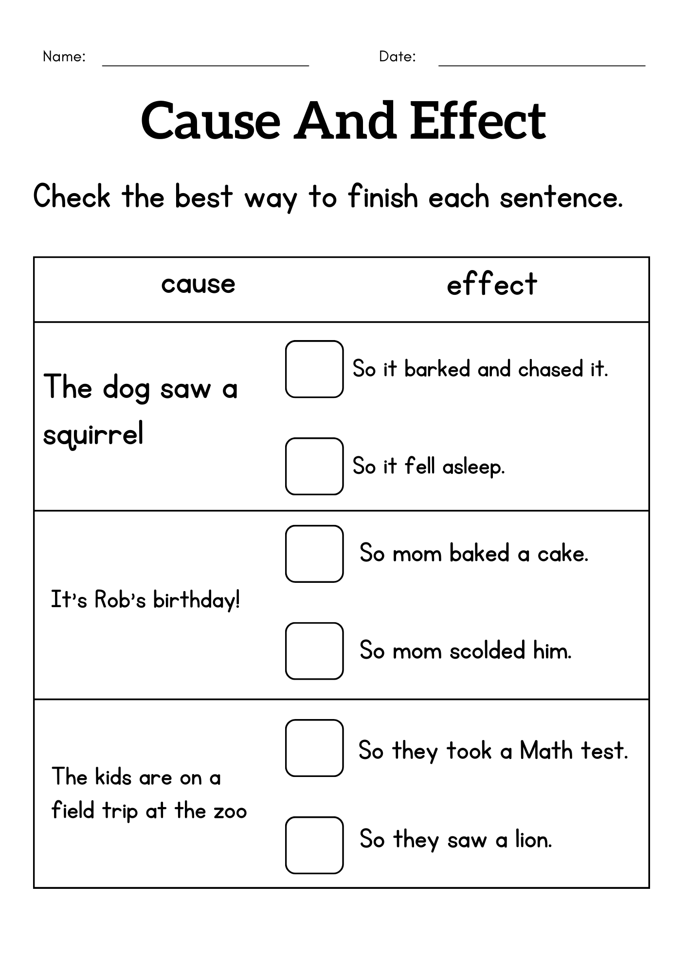 1st Grade Cause And Effect Worksheet Cause And Effect Activity Sheets For Kids Made By Teachers Reading Worksheets Cause And Effect Worksheets