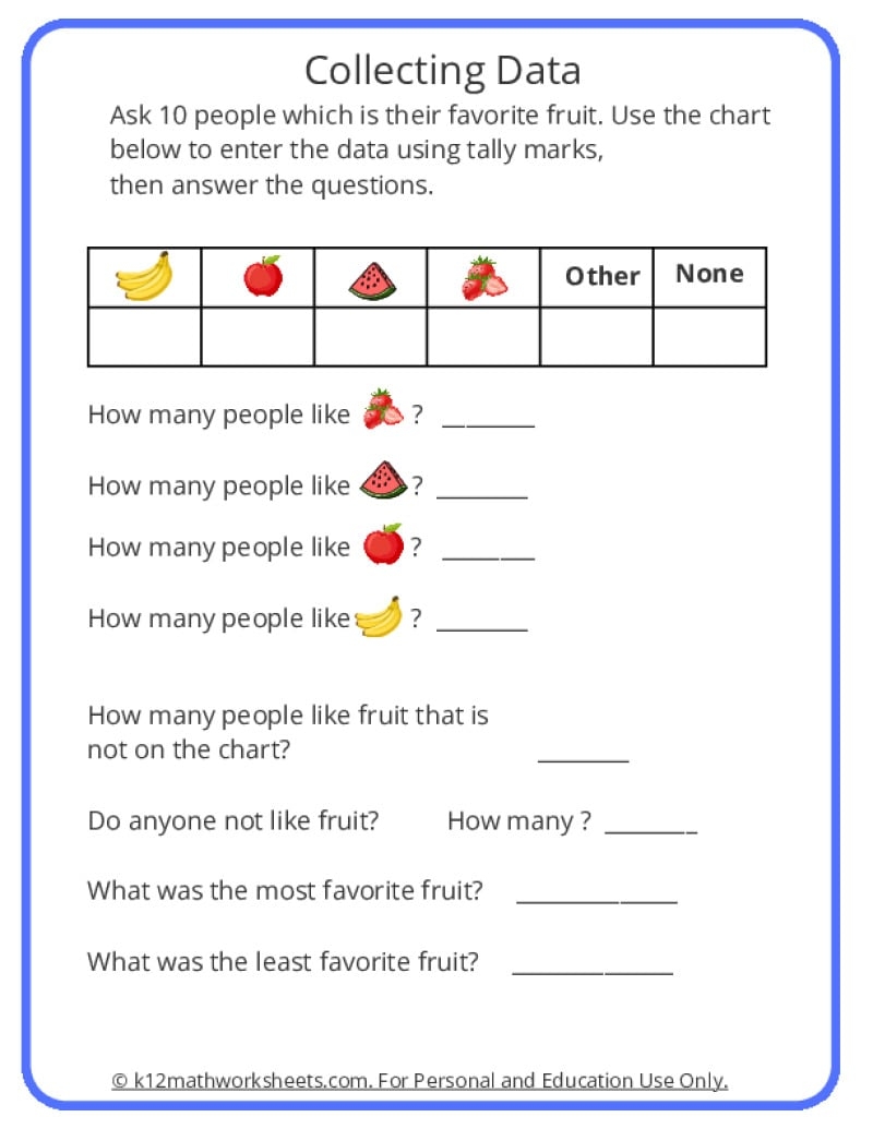 1st Grade Measurement And Graphing Worksheets