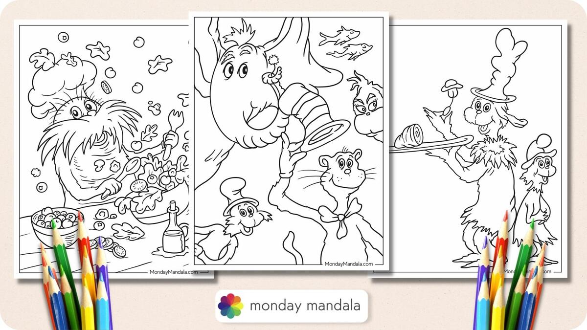 22 Dr Seuss Coloring Pages Free PDF Printables
