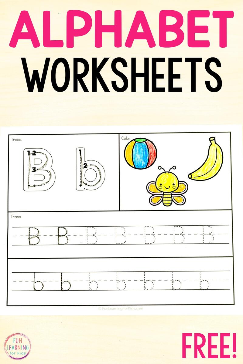 300 Free Letter Tracing Worksheets By Gold Star Fun Vibrant Designs