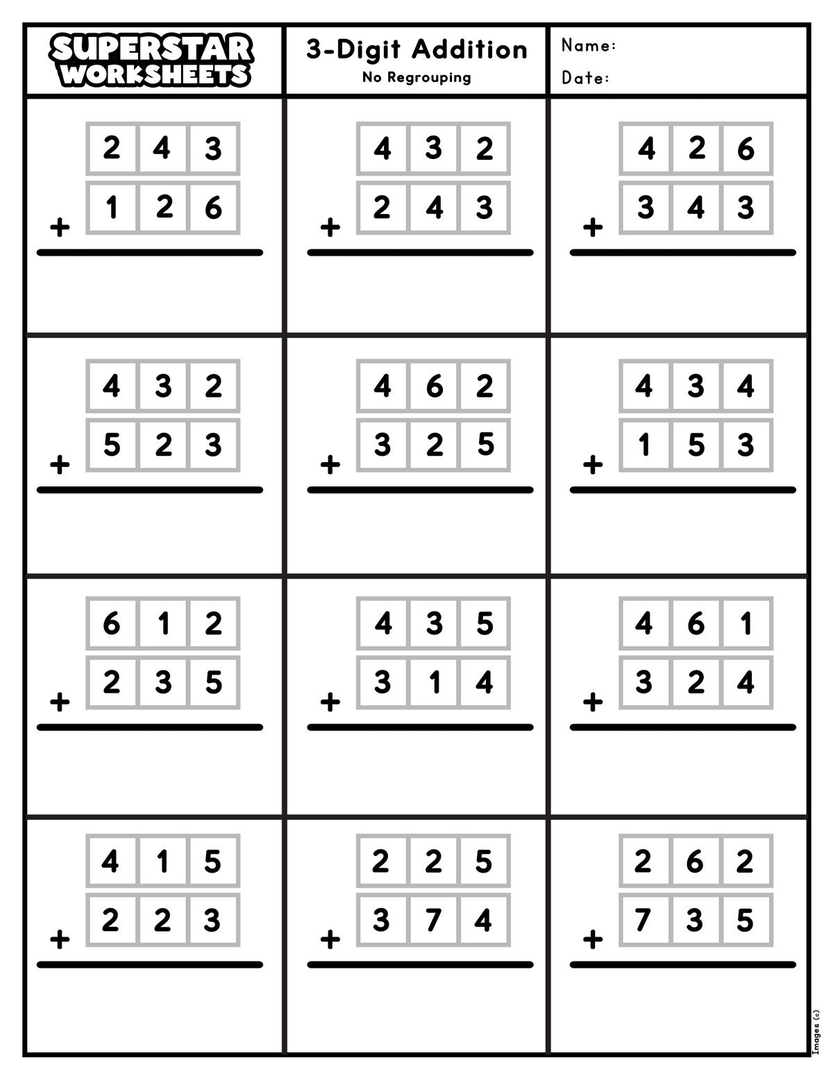 3 Digit Addition Worksheets Superstar Worksheets Addition Regrouping Worksheet 4th Grade