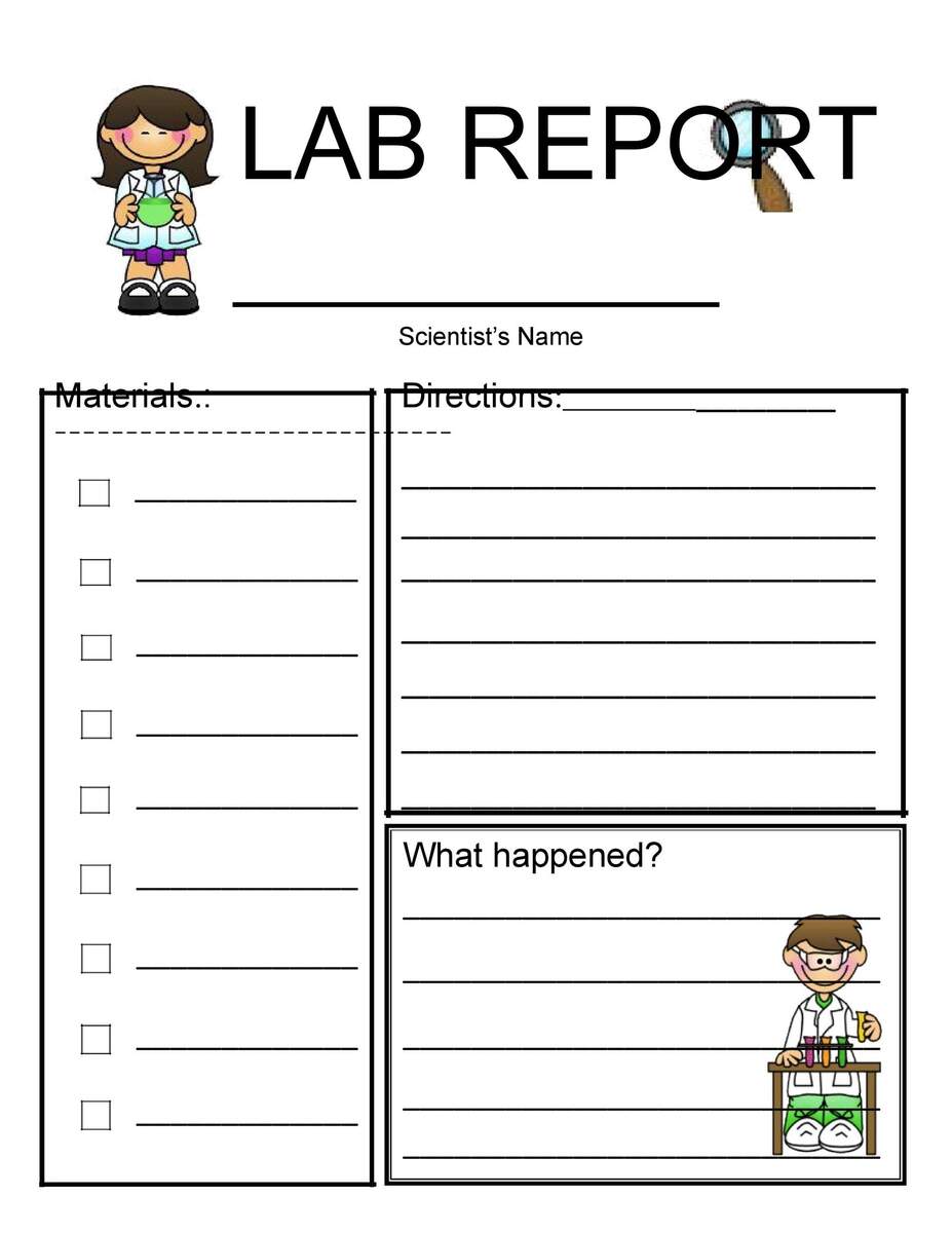 Science Experiment Templates