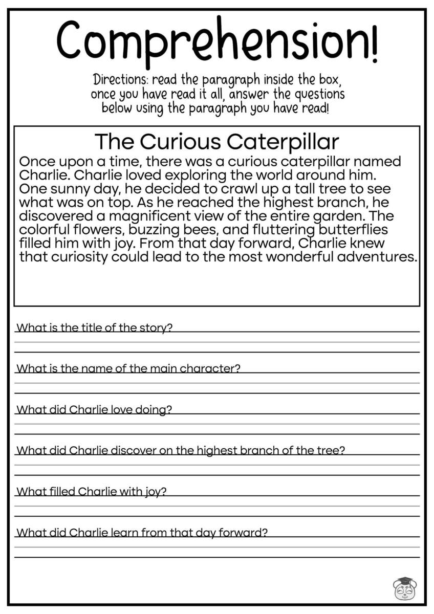 Fifth Grade Reading Comprehension Superstar Worksheets