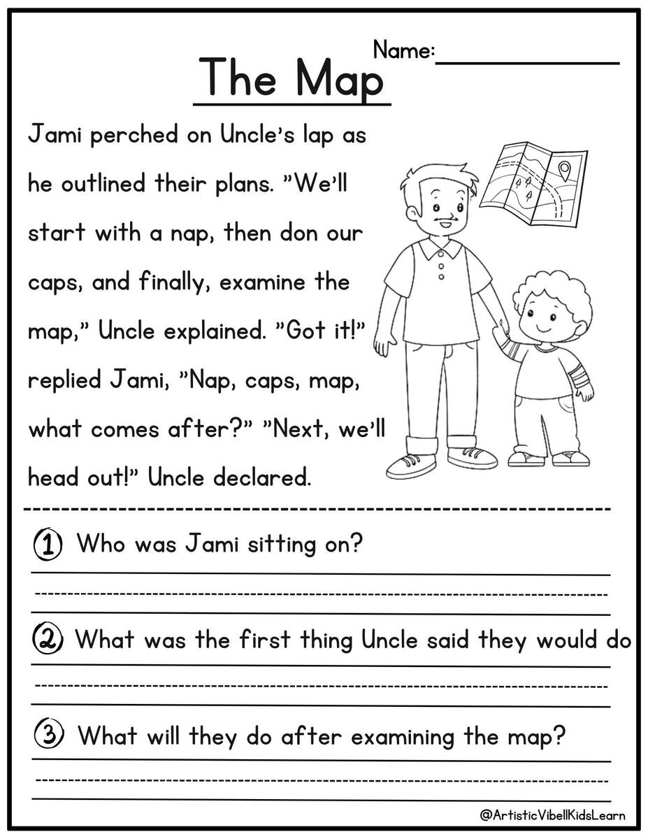 50 Kindergarten 1st Grade Reading Comprehension Passages Worksheets Sentences Reading Worksheet Fluency Worksheet English Learing Set 1 Etsy 50 Kindergarten 1st Grade Reading Comprehension Passages Worksheets Sentences Reading Worksheet Fluency Worksheet English Learing Set 1 Etsy