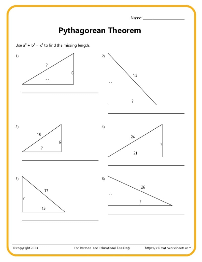 7th Grade Geometry Worksheets
