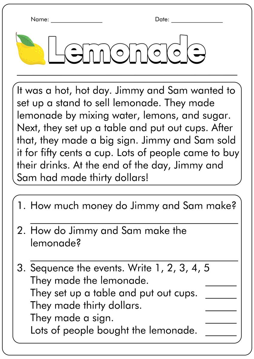 9 First Grade Reading Comprehension Worksheets Free PDF At Worksheets Library 15 First Grade Reading Comprehension Worksheets Free PDF At Worksheeto