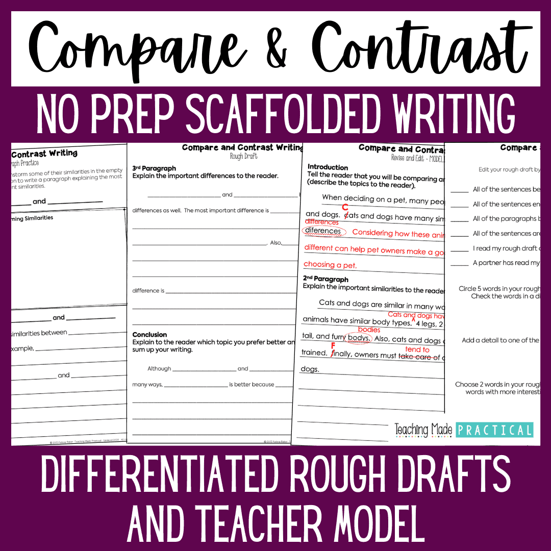 Close Reading Compare And Contrast Two Texts FREEBIE RI 4 6 And RI 5 6