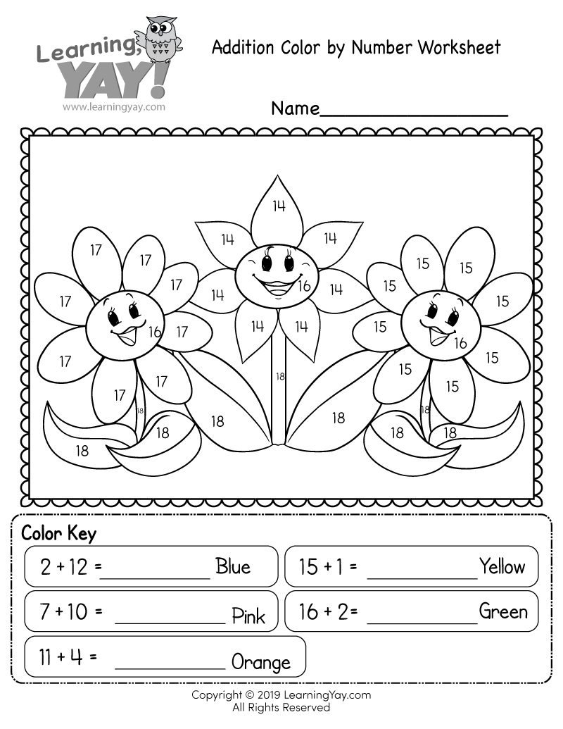 Addition Color By Number Worksheet For 1st Grade Free Printable Practice Addition Subtraction 1st Grade Math Worksheet Catholic TheCatholicKid