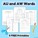 AU And AW Words Teaching Tips 5 Free Worksheets Literacy Learn