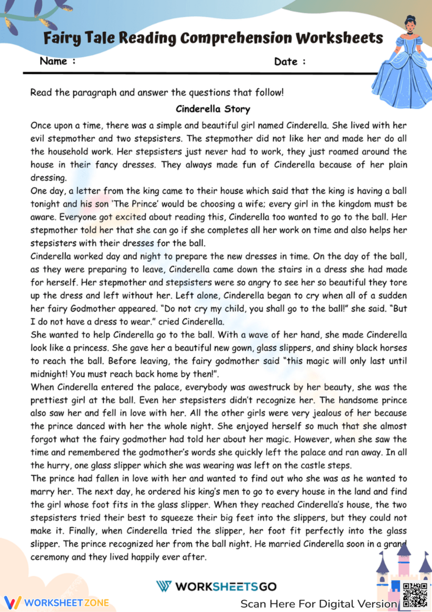 Book Fables Short Fairy Tale For Kid FREE Printable Fairy Tale Reading Comprehension Worksheets Book Fables Short Fairy Tale For Kid FREE Printable Fairy Tale Reading Comprehension Worksheets