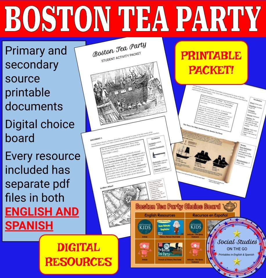 Boston Tea Party Page 1 Online Exercise For Worksheets Library