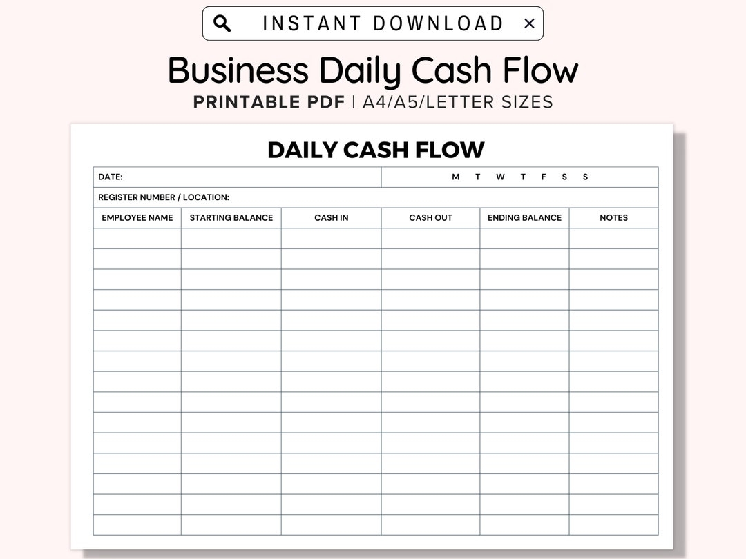 Business Daily Cash Flow Printable Statement Report Register In Out Closeout Reconcile Til Balance Shift Balance Sheet Drawer Record Form Etsy Denmark Business Daily Cash Flow Printable Statement Report Register In Out Closeout Reconcile Til Balance Shift Balance Sheet Drawer Record Form Etsy Denmark