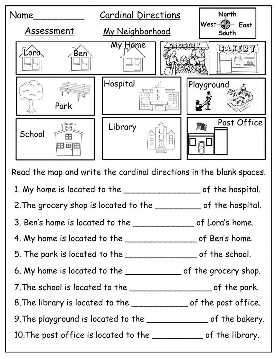 Cardinal Directions Online Exercise For Worksheets Library Free Cardinal Direction Worksheets By Storyboard That