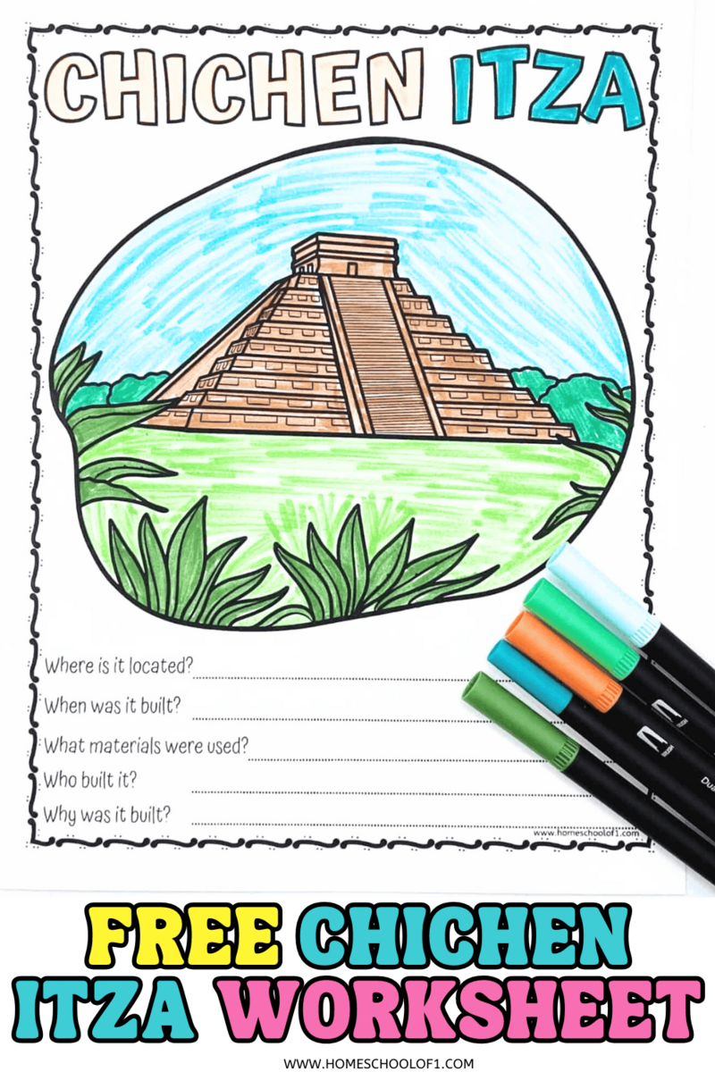 Chichen Itza Worksheet Fun Facts For Kids Chichen Itza Worksheet Fun Facts For Kids
