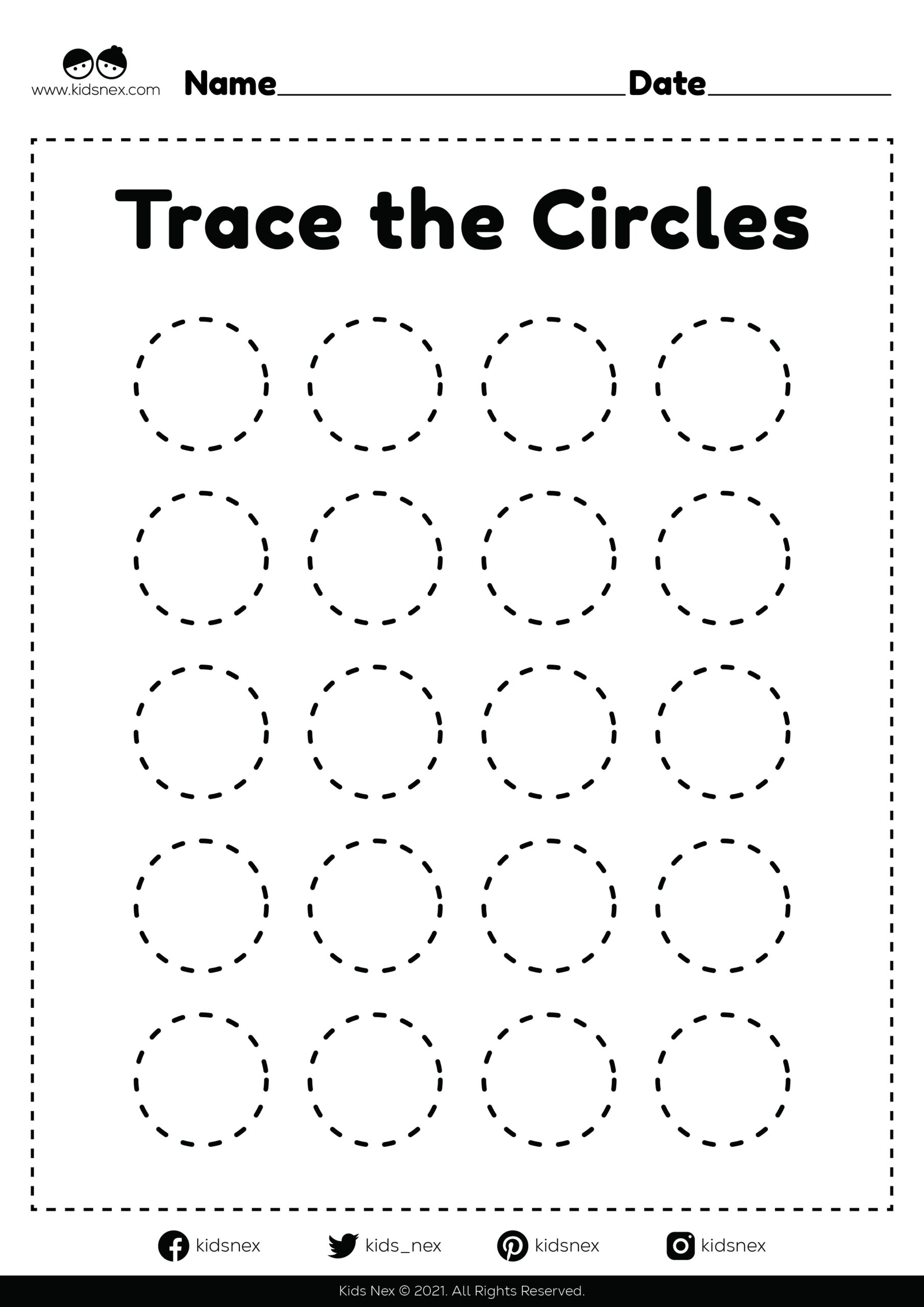Circle Shape Worksheet Free Printable KidsNex Free Printable Shape Worksheets Circle Worksheet The Artisan Life