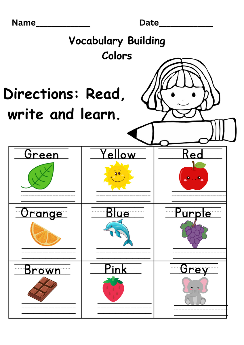 Color Names Worksheets Kindergarten Free Downloadable Worksheets Color Names Worksheets Kindergarten Free Downloadable Worksheets