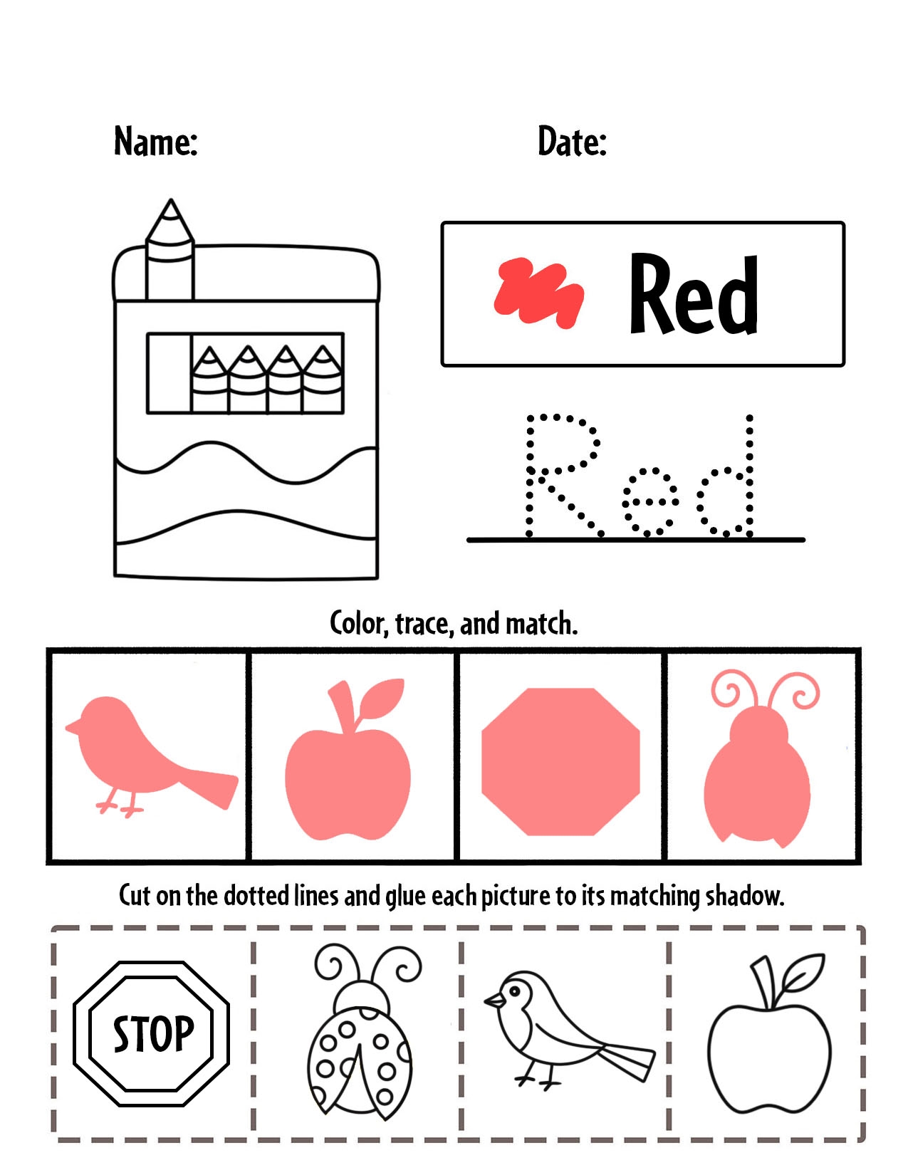 Color Red Crafts For Preschool Color Red Crafts For Preschool