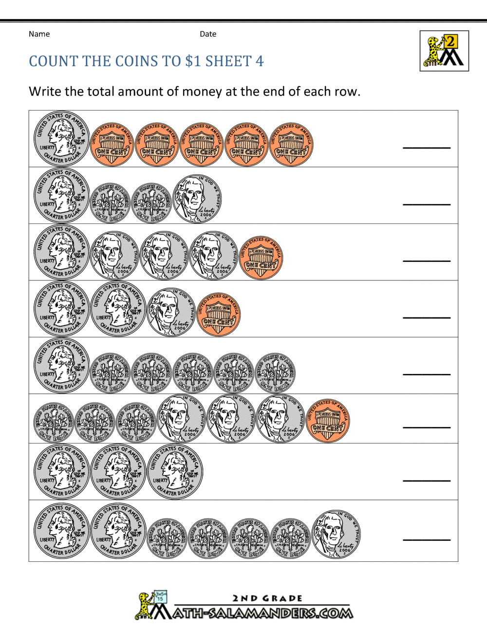 Counting Money Worksheets Up To 1 Counting Money Worksheets