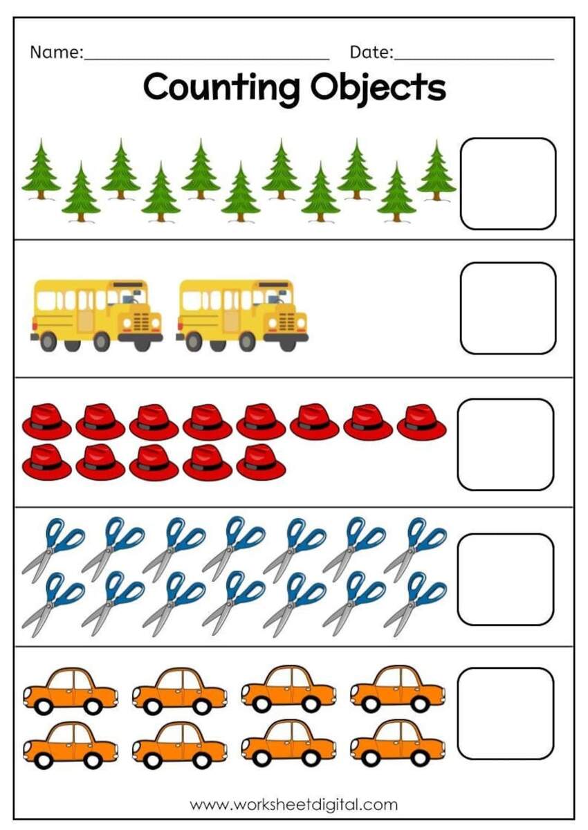Counting Objects 1 20 Worksheet Homeschool Kindergarten PDF Pattern Etsy Counting Objects 1 20 Worksheet Homeschool Kindergarten PDF Pattern Etsy