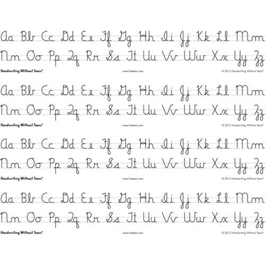 Cursive Alphabet Worksheets For Kids Teach Beside Me