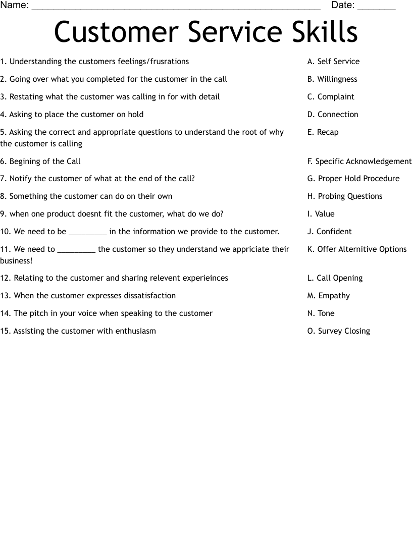 The Very Best Of Customer Service ESL Worksheet By Florimago