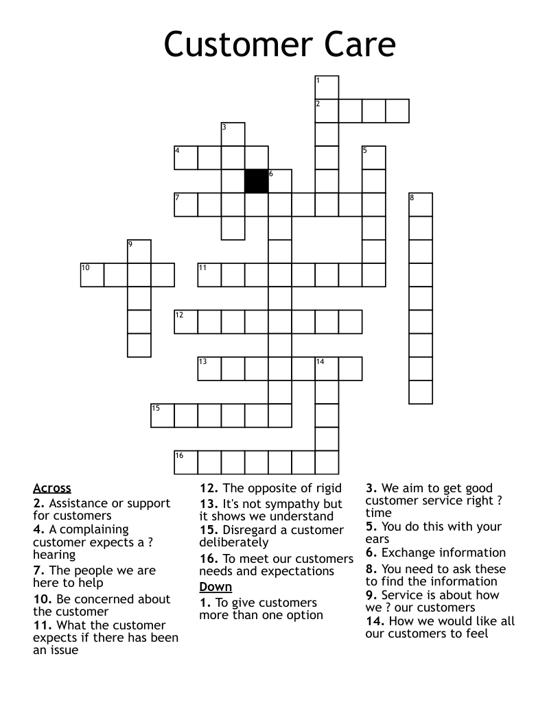 Customer Service Worksheet WordMint
