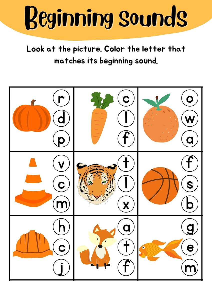 Customize 63 Kindergarten Beginning Sounds Worksheets Templates Online Canva 24 Printable Alphabet Letter Sounds Worksheets Preschool Kdg Phonics Etsy
