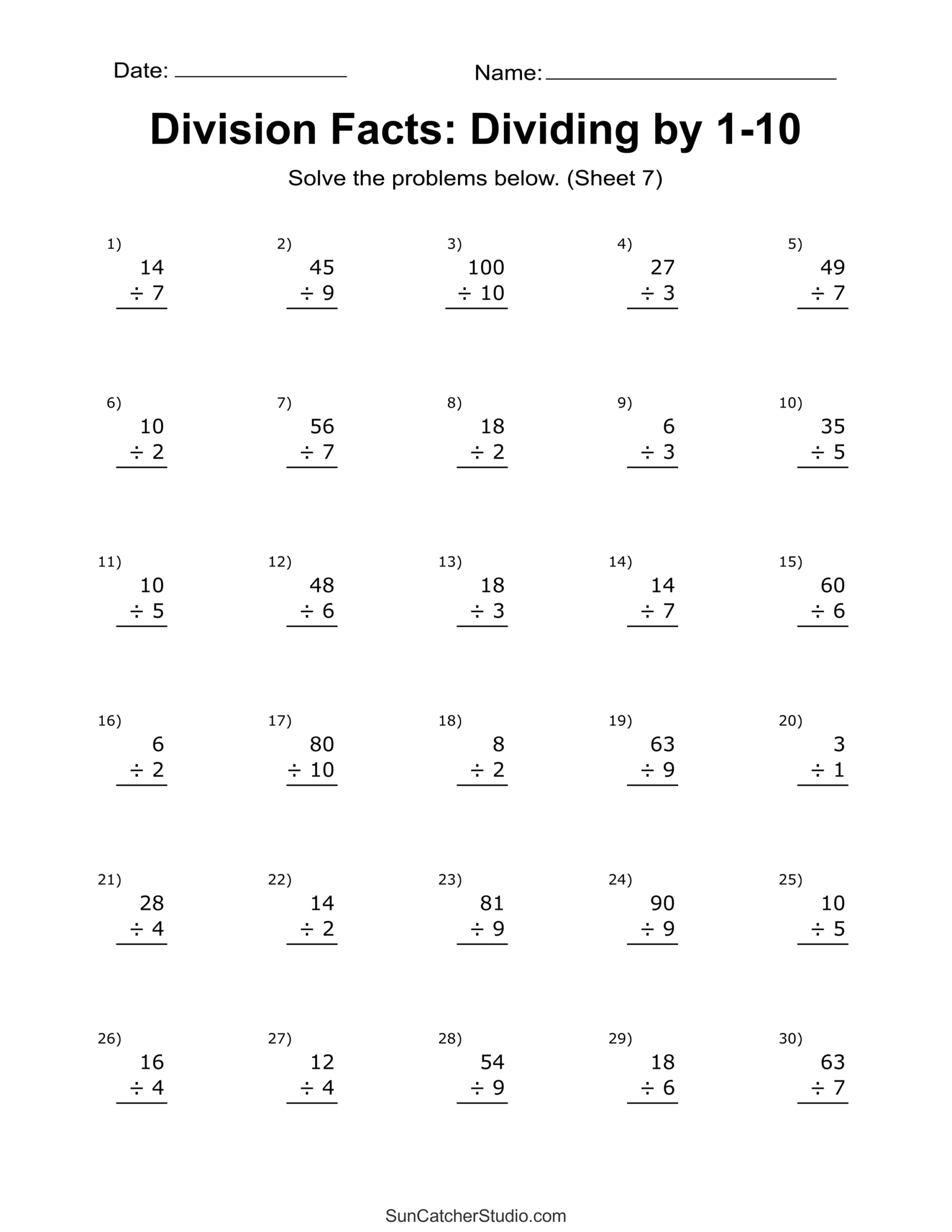Division Worksheets Problems Free Printable Math Drills Free Printables Lettering SVG Files Tools Apps Division Worksheets Problems Free Printable Math Drills Free Printables Lettering SVG Files Tools Apps