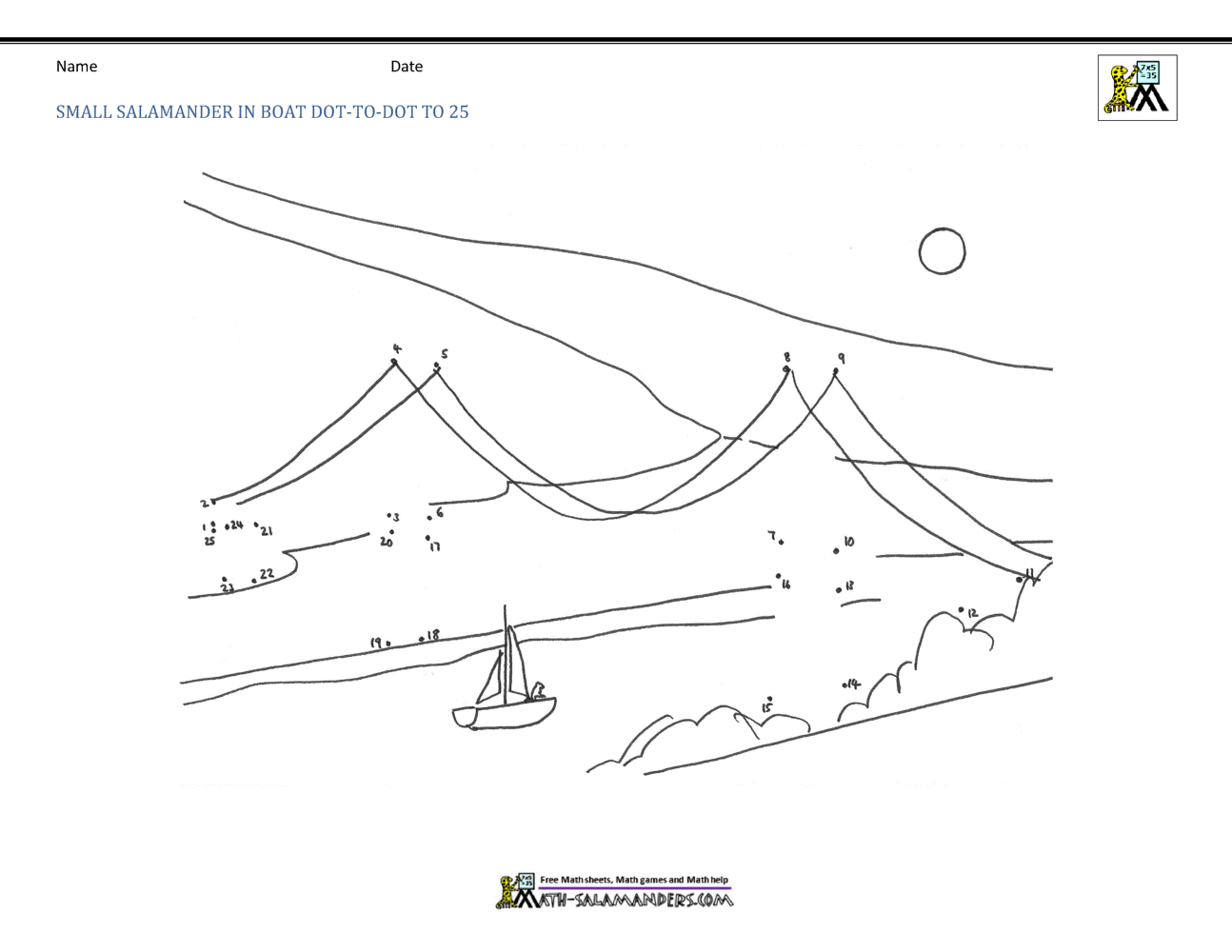 Dot To Dot Printable Up To 30