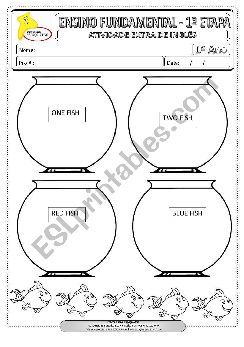 DR SUESS One Fish Two Fish Part 1 ESL Worksheet By Lebowe Worksheets Library DR SUESS One Fish Two Fish Part 1 ESL Worksheet By Lebowe Worksheets Library