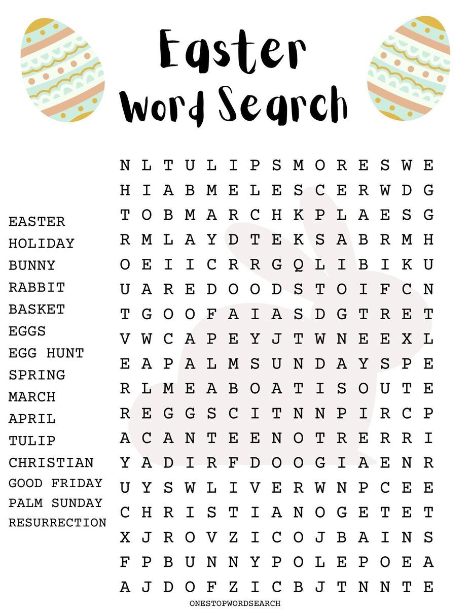 Easter Word Search Puzzle With Answer Sheet Easter Games Easter Activities Holidays Etsy Norway Easter Word Search Puzzle With Answer Sheet Easter Games Easter Activities Holidays Etsy Norway