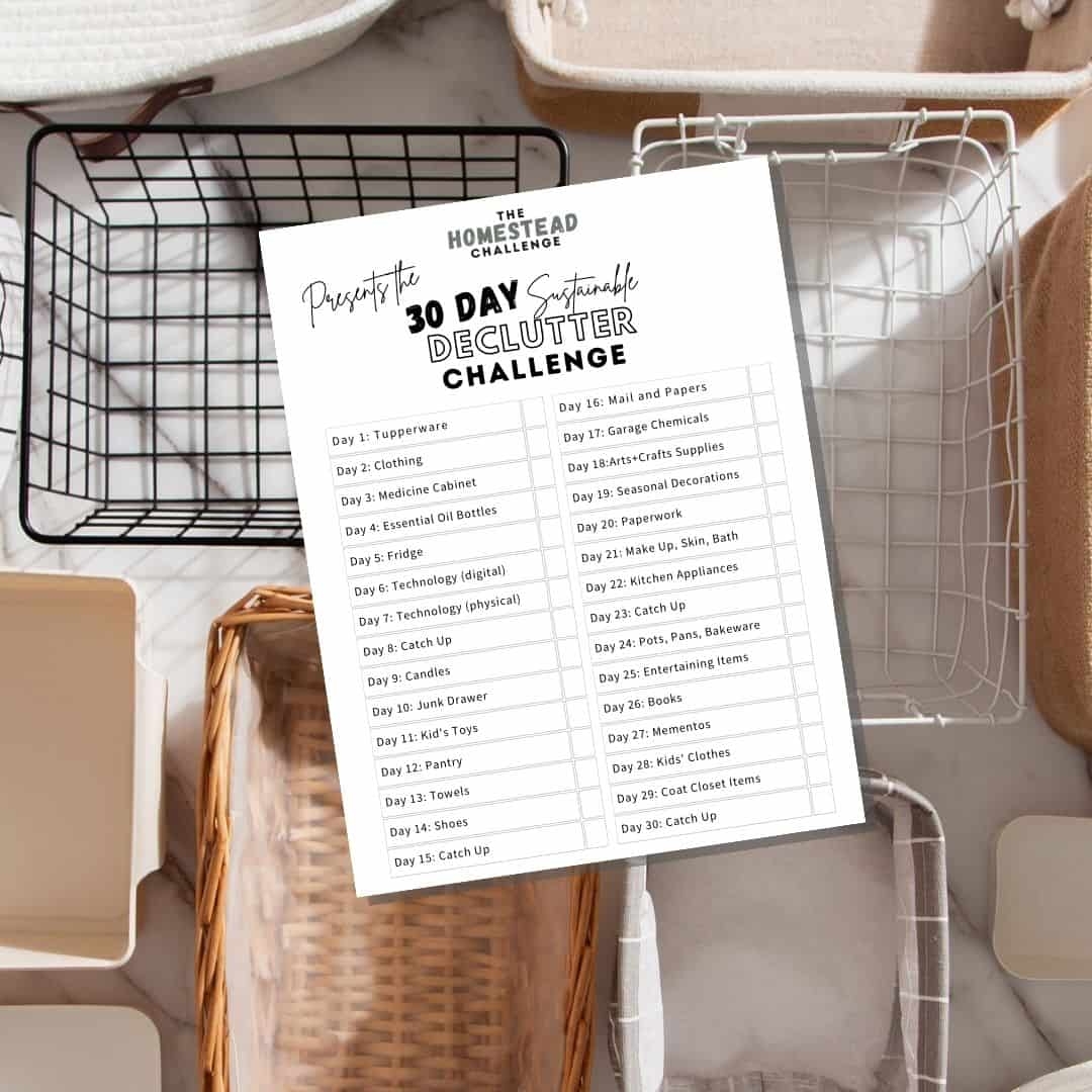Eco Friendly Printable 30 Day Declutter Challenge The Homestead Challenge Household Hazardous Wastes Accepted For Disposal Boulder County