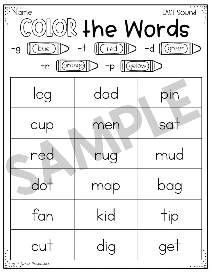 FREE Ending Blends Ng And Nk Worksheets With Do A Dot Markers