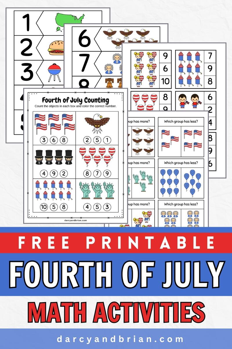 Engaging Fourth Of July Math Activities For Preschool