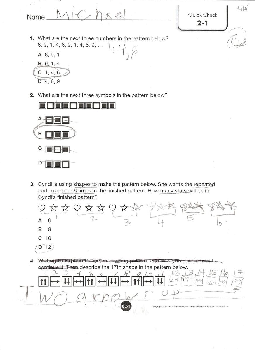 Envision Math Grade 4 Topic 2 1 Quick Check Envision Math Worksheets Library Envision Math Grade 4 Topic 2 1 Quick Check Envision Math Worksheets Library