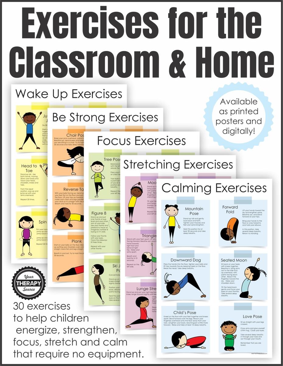 Exercises For The Classroom And Home PDF Version Your Therapy Source Exercises For The Classroom And Home PDF Version Your Therapy Source