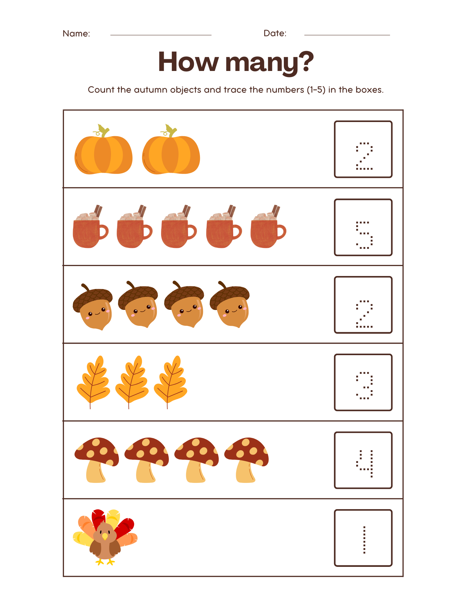 Fall Counting Worksheet Education World Fall Counting Worksheet Education World
