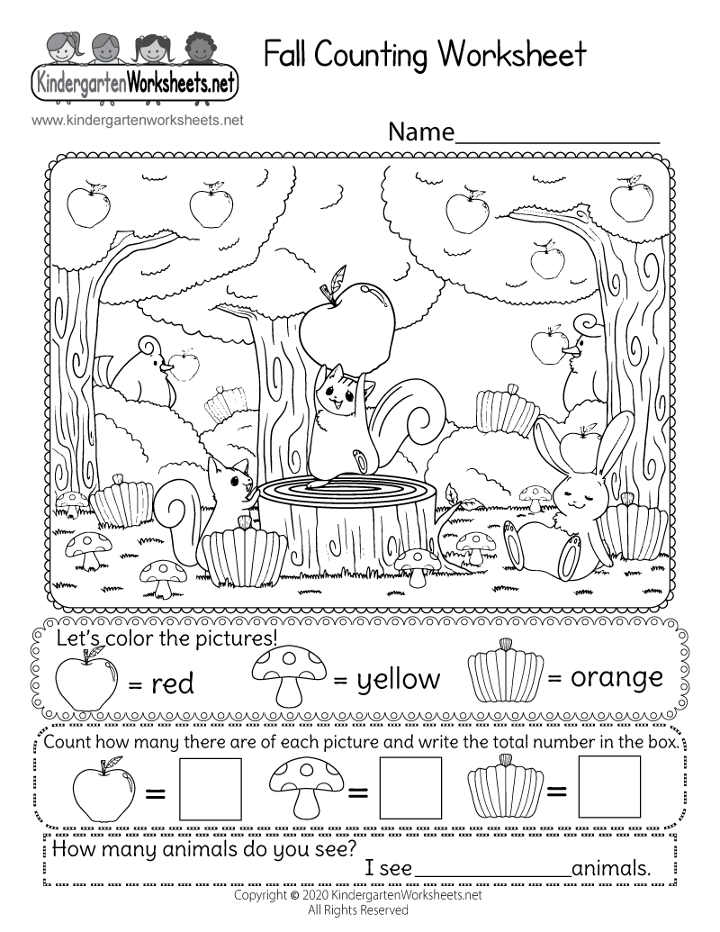 Fall Counting Worksheet Free Printable Digital PDF Fall Counting Worksheet Education World