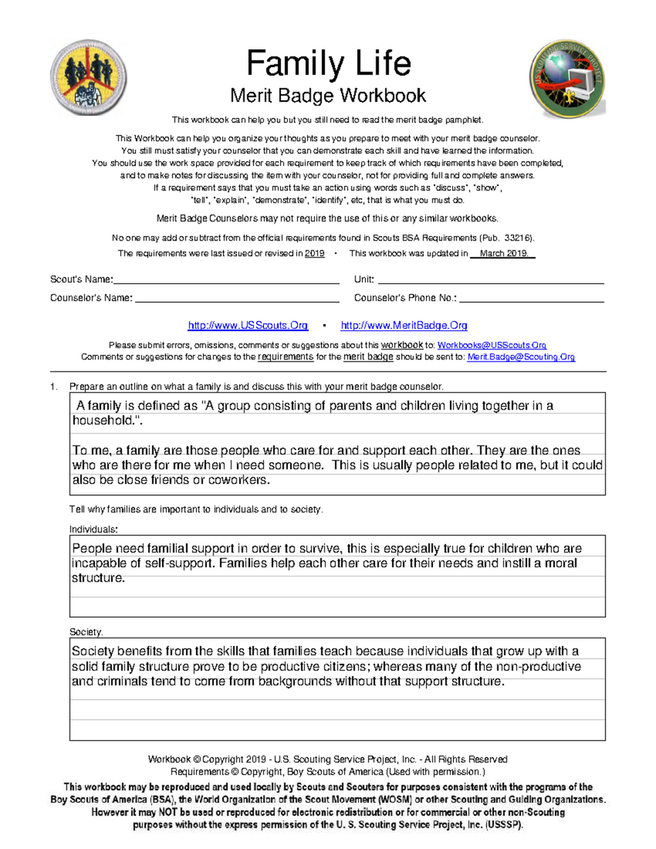 Family Life MS Merit Badge Workbook Answer Guide Studocu Family Life MS Merit Badge Workbook Answer Guide Studocu