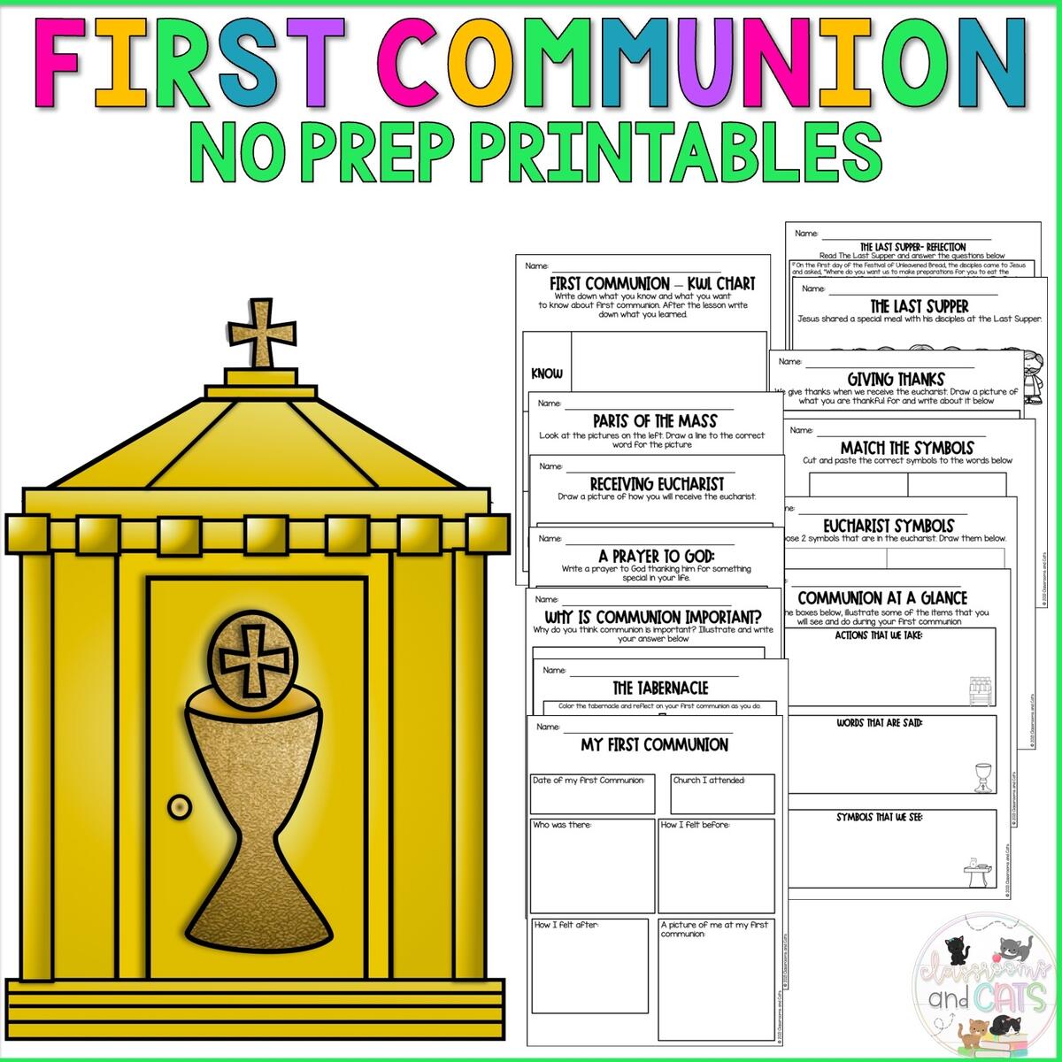 First Communion Sacrament Of Eucharist Activity Made By Teachers First Communion Sacrament Of Eucharist Activity Made By Teachers