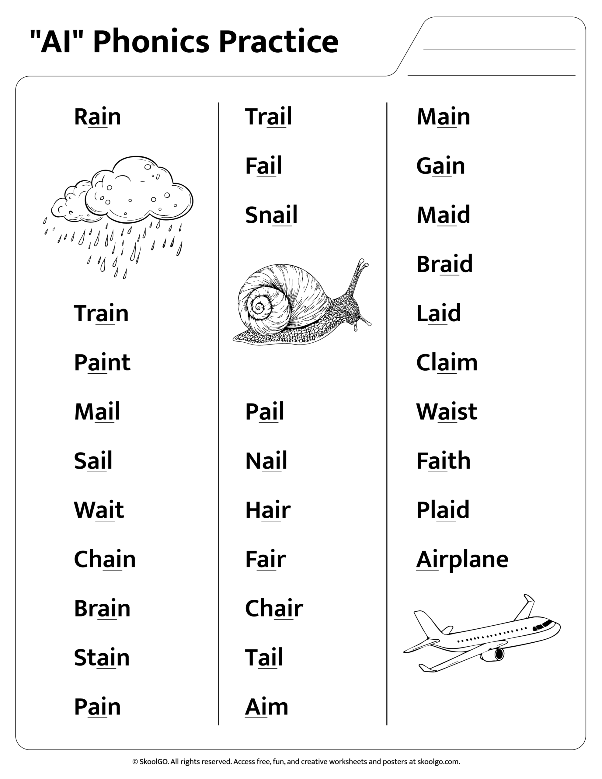 Free AI Phonics Practice Worksheet For Grades 1 3 Free AI Phonics Practice Worksheet For Grades 1 3