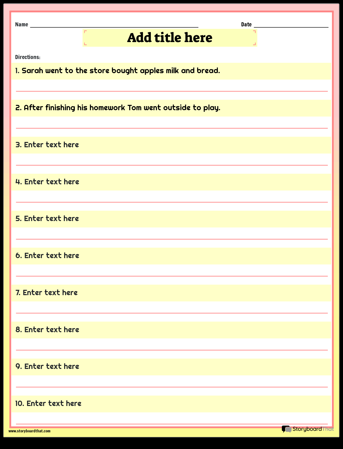 Free Comma Worksheets Enhance Writing Skills
