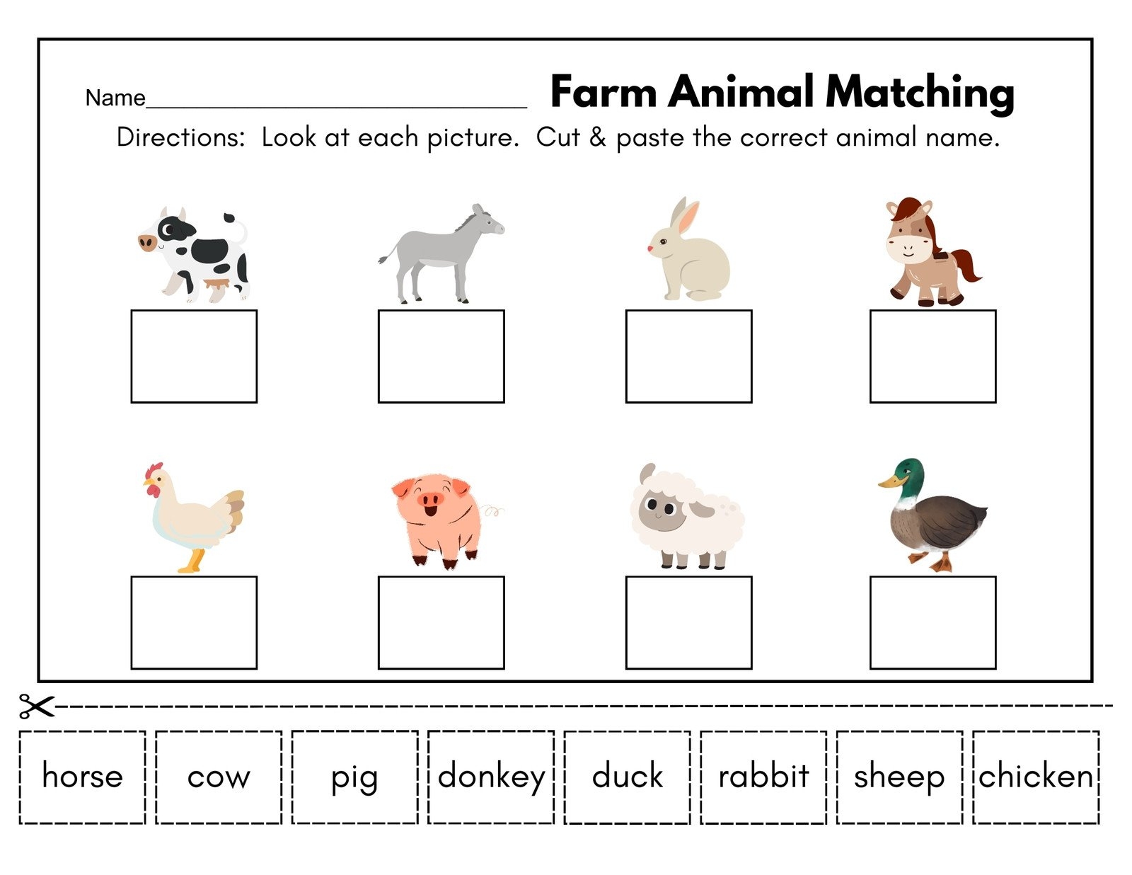 Free Custom Printable Animal Worksheet Templates Canva Free Custom Printable Animal Worksheet Templates Canva