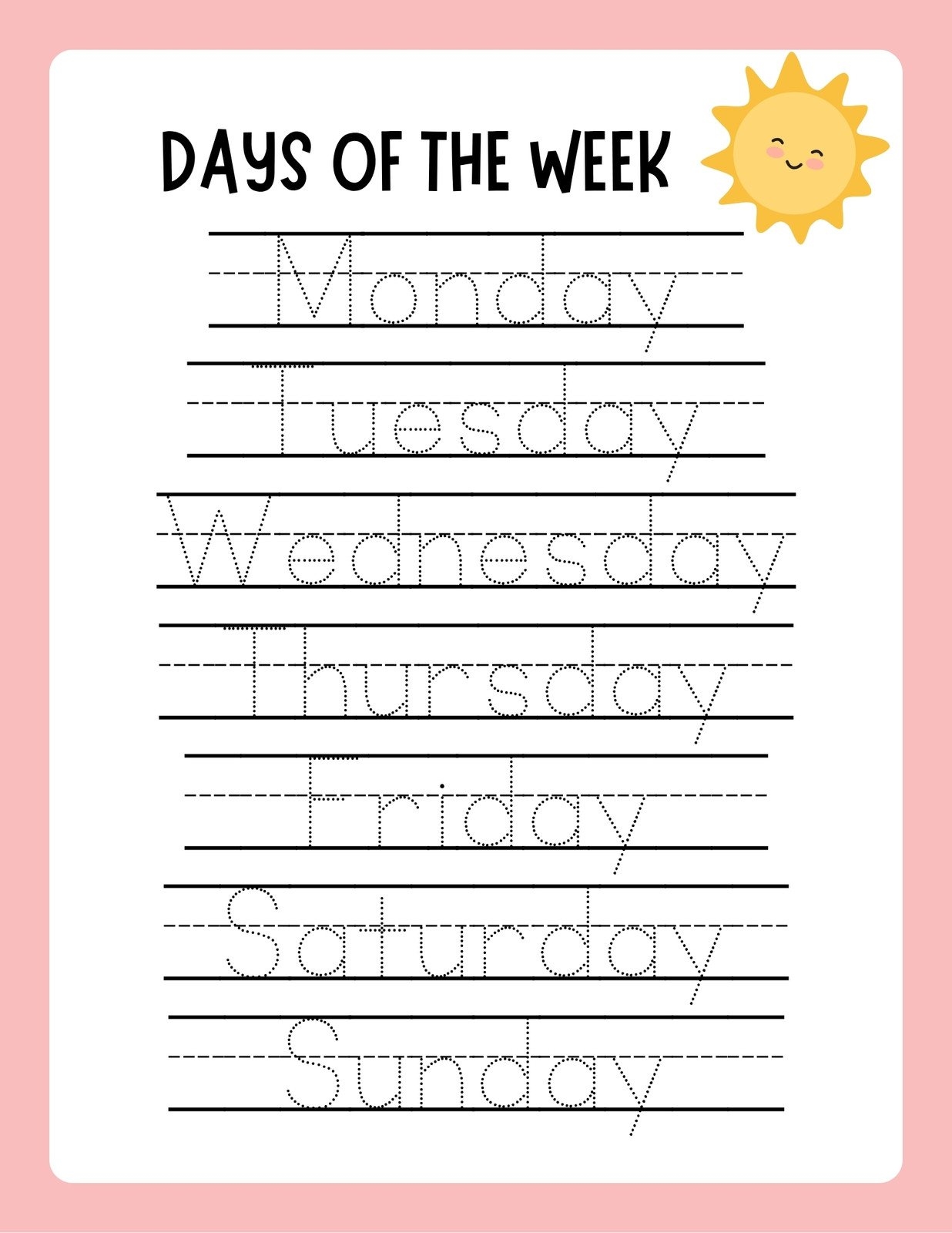 Free Printable Kindergarten Writing Worksheets PDF Number Dyslexia