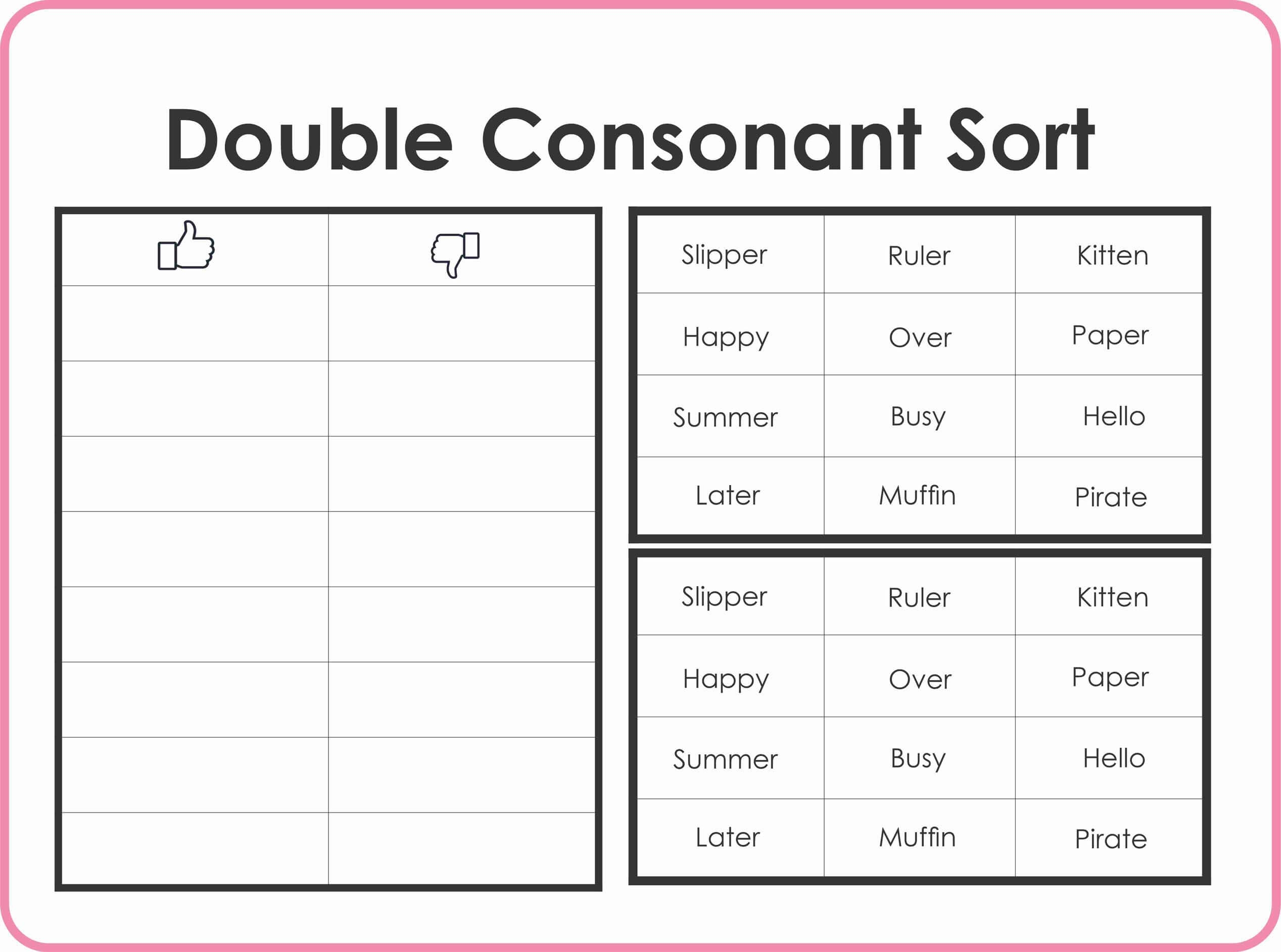 Free Double Consonant Puzzle Printable 3 Dinosaurs Worksheets Library