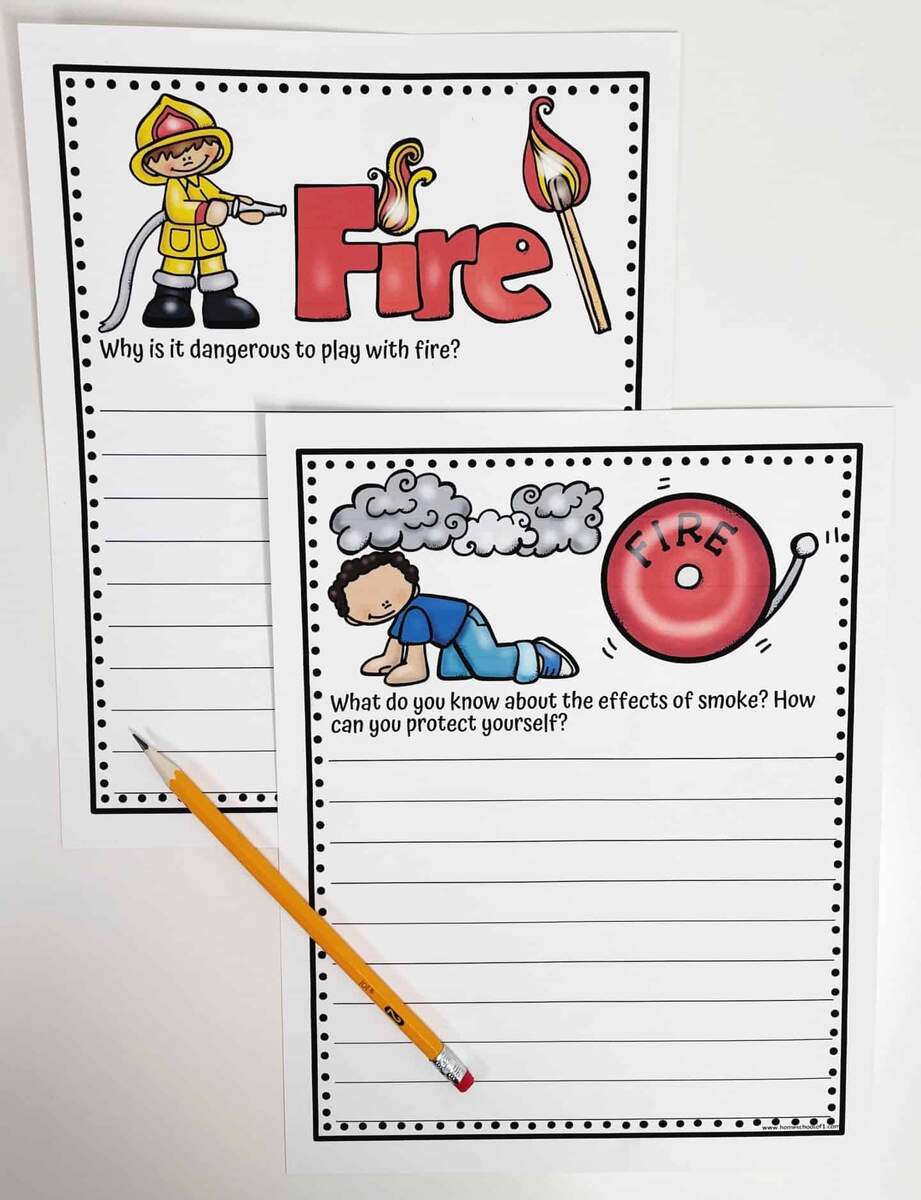 Free Fire Safety Worksheet Great For Fire Prevention Week