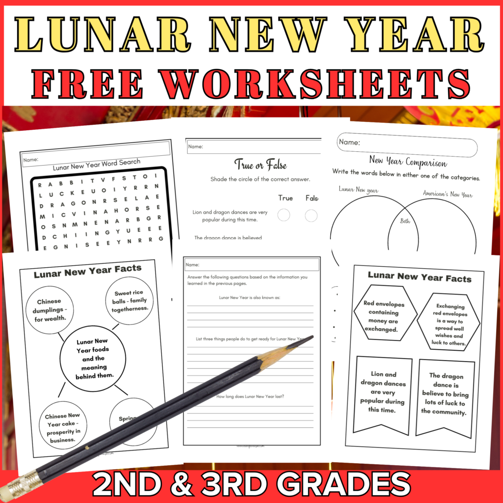 Free Lunar New Year Activities For Kids Learn Grow Aspire Ideas For Teaching Chinese New Year Activities The Mountain Teacher